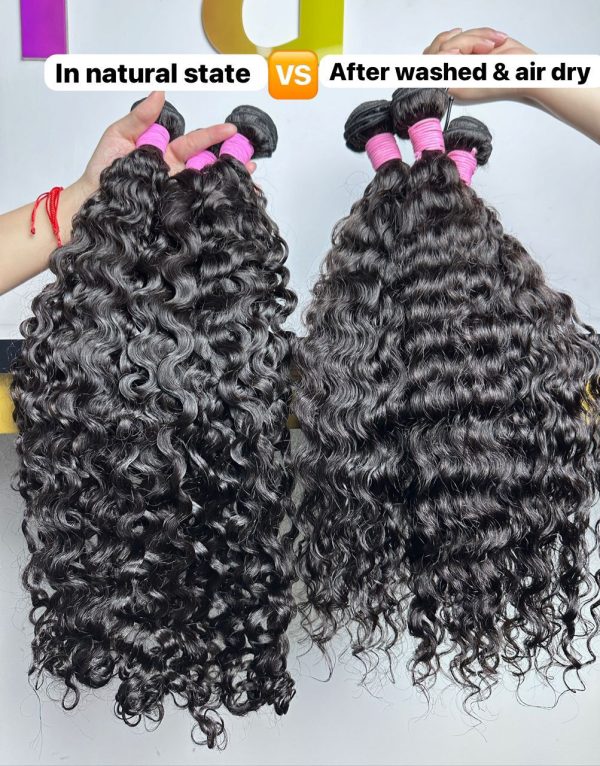 Bundles with lace front human hair