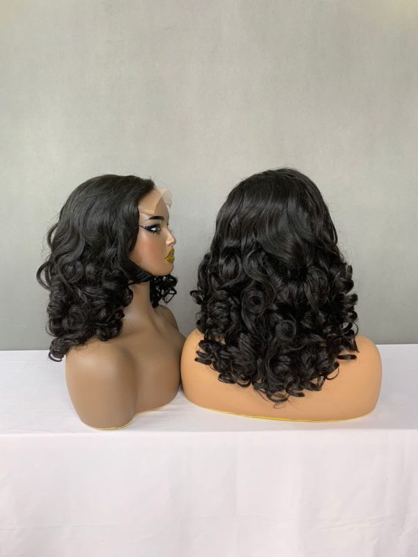 Bouncy 4\4 Lace front Wigs Human hair